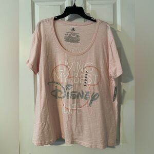 Disney Women's Light Pink Graphic Tee